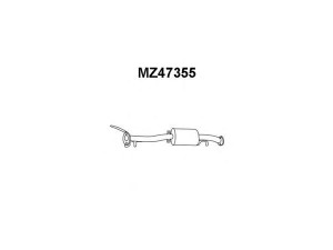 VENEPORTE MZ47355 priekinis duslintuvas 
 Išmetimo sistema -> Duslintuvas
BP2240300A, BP2340300A