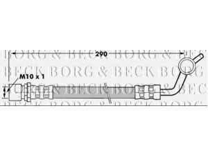 BORG & BECK BBH7288 stabdžių žarnelė 
 Stabdžių sistema -> Stabdžių žarnelės