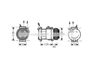 AVA QUALITY COOLING MSK276 kompresorius, oro kondicionierius 
 Oro kondicionavimas -> Kompresorius/dalys
0002301311, 0002340711