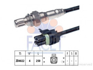 FACET 10.7269 lambda jutiklis 
 Išmetimo sistema -> Jutiklis/zondas
77 00 871 544
