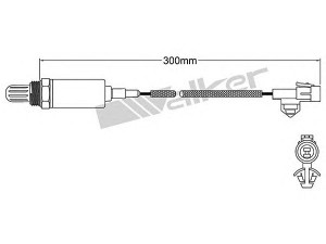 WALKER PRODUCTS 250-21075 lambda jutiklis
89465-87210-000, 89465-97203-000