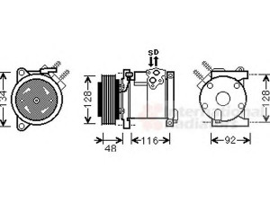 VAN WEZEL 0700K102 kompresorius, oro kondicionierius 
 Oro kondicionavimas -> Kompresorius/dalys
5005440AA