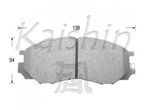 KAISHIN FK6081 stabdžių trinkelių rinkinys, diskinis stabdys 
 Techninės priežiūros dalys -> Papildomas remontas
MR389547, 720050005