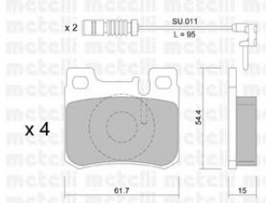 METELLI 22-0566-0K stabdžių trinkelių rinkinys, diskinis stabdys 
 Techninės priežiūros dalys -> Papildomas remontas
