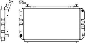 SAKURA  Automotive 1120-0102 radiatorius, variklio aušinimas