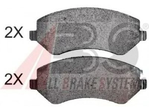 A.B.S. 38856 OE stabdžių trinkelių rinkinys, diskinis stabdys 
 Techninės priežiūros dalys -> Papildomas remontas
05019984AA, 05066427AA, 05096349AA