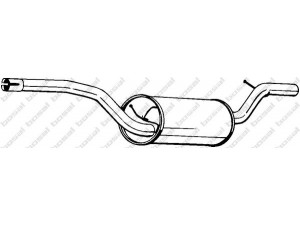 BOSAL 154-513 vidurinis duslintuvas 
 Išmetimo sistema -> Duslintuvas
1234018, 1253560, 1329718, 1364172