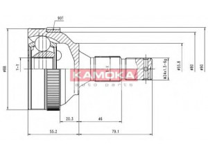 KAMOKA 6224 jungčių komplektas, kardaninis velenas 
 Ratų pavara -> Sujungimai/komplektas
3272-02, 3272-09, 3272-10, 3272-11
