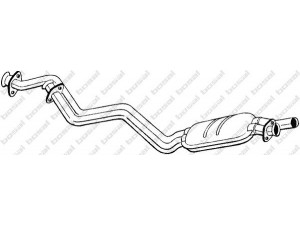 BOSAL 099-506 katalizatoriaus keitiklis 
 Išmetimo sistema -> Katalizatoriaus keitiklis
124 490 68 20, 124 490 95 19