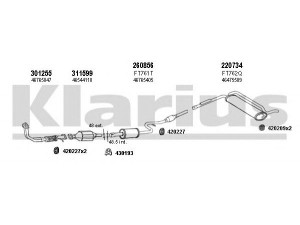 KLARIUS 330843E išmetimo sistema 
 Išmetimo sistema -> Išmetimo sistema, visa