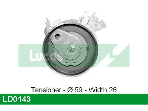 LUCAS ENGINE DRIVE LD0143 įtempiklio skriemulys, paskirstymo diržas