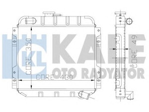 KALE OTO RADYATÖR 102800 radiatorius, variklio aušinimas 
 Aušinimo sistema -> Radiatorius/alyvos aušintuvas -> Radiatorius/dalys
79BB8005MA, LST 8005 AA