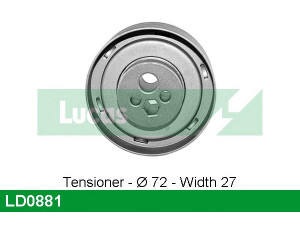 LUCAS ENGINE DRIVE LD0881 įtempiklio skriemulys, paskirstymo diržas
078109243A, 078109243C, 78109243