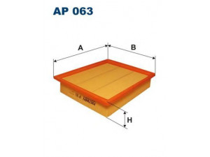 FILTRON AP063 oro filtras 
 Techninės priežiūros dalys -> Techninės priežiūros intervalai
60737123, 1444N2, 1H0129620, 1H0129620