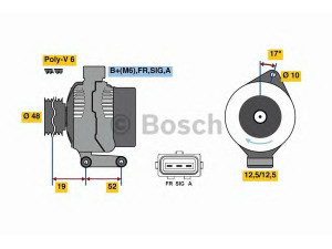 BOSCH 0 986 080 440 kintamosios srovės generatorius 
 Elektros įranga -> Kint. sr. generatorius/dalys -> Kintamosios srovės generatorius
1305962, 1322573, 1361259, 1426014