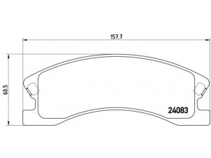BREMBO P 37 008 stabdžių trinkelių rinkinys, diskinis stabdys 
 Techninės priežiūros dalys -> Papildomas remontas
5093183AA, K05093260AA