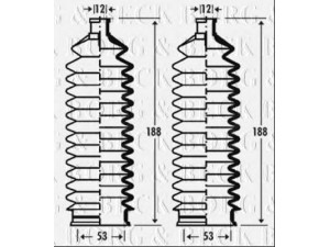 BORG & BECK BSG3291 gofruotoji membrana, vairavimas 
 Vairavimas -> Gofruotoji membrana/sandarinimai