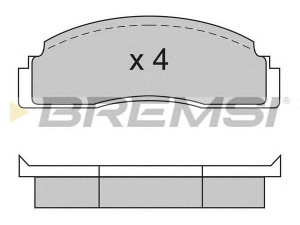 BREMSI BP2104 stabdžių trinkelių rinkinys, diskinis stabdys 
 Techninės priežiūros dalys -> Papildomas remontas
1527588, 1571642, 1575800, 1579804