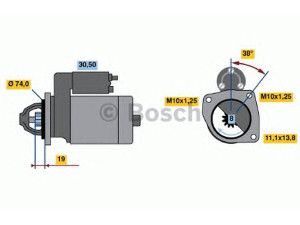 BOSCH 0 986 014 981 starteris 
 Elektros įranga -> Starterio sistema -> Starteris
FA05-18-400C, FE05-18-400, FE05-18-400B