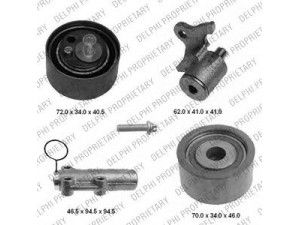 DELPHI KDB454 paskirstymo diržo komplektas 
 Techninės priežiūros dalys -> Papildomas remontas
059198119A, 059198119B, 059198119A