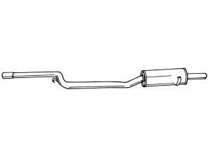 AKS DASIS SG12411 vidurinis duslintuvas 
 Išmetimo sistema -> Duslintuvas
5961038