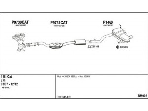 FENNO BM902 išmetimo sistema 
 Išmetimo sistema -> Išmetimo sistema, visa