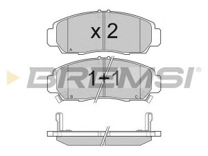 BREMSI BP3083 stabdžių trinkelių rinkinys, diskinis stabdys 
 Techninės priežiūros dalys -> Papildomas remontas
45022SAAG00, 45022SZ3G00