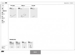 DINEX 147200014 išmetimo sistema 
 Išmetimo sistema -> Išmetimo sistema, visa