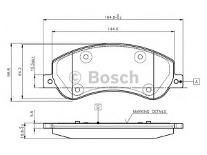 BOSCH 0 986 TB2 951 stabdžių trinkelių rinkinys, diskinis stabdys 
 Techninės priežiūros dalys -> Papildomas remontas
1371402, 1433952, 1488962, 1553797