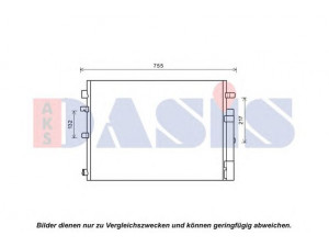 AKS DASIS 182052N kondensatorius, oro kondicionierius 
 Oro kondicionavimas -> Kondensatorius
921001367R