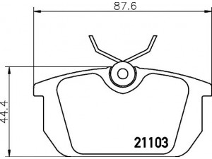 MINTEX MDB1309 stabdžių trinkelių rinkinys, diskinis stabdys
0060765020, 46602617, 60777601