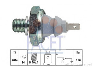 FACET 7.0095 alyvos slėgio jungiklis 
 Variklis -> Variklio elektra
1 669 964, 95VW-9278-CA, 068 919 081 A