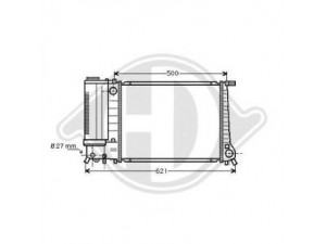 DIEDERICHS 8502752 radiatorius, variklio aušinimas 
 Aušinimo sistema -> Radiatorius/alyvos aušintuvas -> Radiatorius/dalys
1521624, 17067207, 17111712971