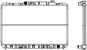 SAKURA  Automotive 1461-0256 radiatorius, variklio aušinimas
