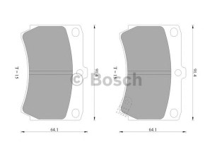 BOSCH 0 986 505 705 stabdžių trinkelių rinkinys, diskinis stabdys 
 Techninės priežiūros dalys -> Papildomas remontas
1U043328Z, B2YB-33-23Z, B5Y6-33-23ZA