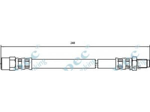 APEC braking HOS4040 stabdžių žarnelė 
 Stabdžių sistema -> Stabdžių žarnelės
0004289335, 4289335