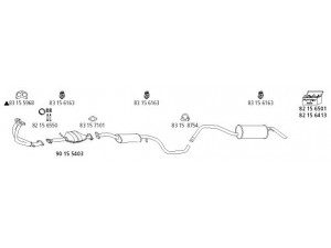 HJS Fo_272 išmetimo sistema 
 Išmetimo sistema -> Išmetimo sistema, visa