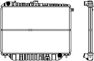 SAKURA  Automotive 1241-0224 radiatorius, variklio aušinimas