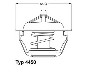 WAHLER 4450.83D termostatas, aušinimo skystis 
 Aušinimo sistema -> Termostatas/tarpiklis -> Thermostat
1338 39, 9616 0902 80, 9616 0902 80