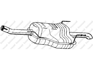 BOSAL 185-479 galinis duslintuvas 
 Išmetimo sistema -> Duslintuvas
13141033, 13158591, 58 52 234, 58 52 257