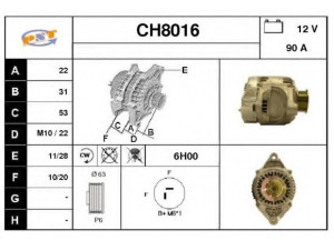 SNRA CH8016 kintamosios srovės generatorius
4609415