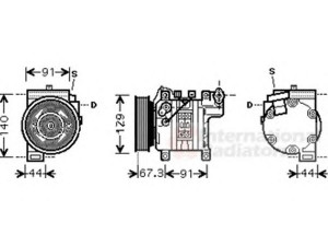 VAN WEZEL 1300K273 kompresorius, oro kondicionierius 
 Oro kondicionavimas -> Kompresorius/dalys
92600-67B03, 92600-67B05, 9260067B03