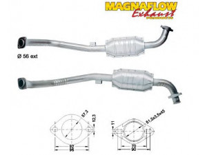 MAGNAFLOW 85842 katalizatoriaus keitiklis 
 Išmetimo sistema -> Katalizatoriaus keitiklis
5854415, 858032, 858151