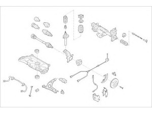DELPHI VW-23263-F rato pakaba 
 Ašies montavimas/vairavimo mechanizmas/ratai -> Prekių paieška pagal schemą