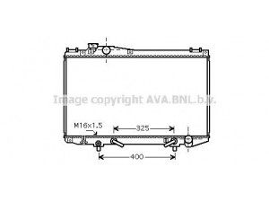 AVA QUALITY COOLING TO2480 radiatorius, variklio aušinimas
1640046130, 1640046520