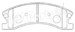 IPS Parts IBD-1091 stabdžių trinkelių rinkinys, diskinis stabdys 
 Techninės priežiūros dalys -> Papildomas remontas
05093183AA, 105093260AA, 5093183AA