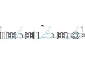 APEC braking HOS3441 stabdžių žarnelė 
 Stabdžių sistema -> Stabdžių žarnelės
G03043980, G03043980A, G03043980B