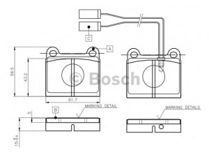 BOSCH 0 986 TB2 471 stabdžių trinkelių rinkinys, diskinis stabdys 
 Techninės priežiūros dalys -> Papildomas remontas
11315220390001, 11348220520030