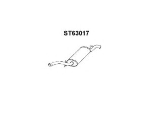 VENEPORTE ST63017 galinis duslintuvas 
 Išmetimo sistema -> Duslintuvas
6A0253609B, 6A0253609D, 6A0253609E