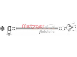 METZGER 4110381 stabdžių žarnelė 
 Stabdžių sistema -> Stabdžių žarnelės
7L6 611 776, 7L6 611 776A